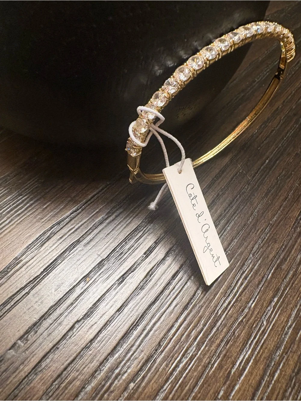 NEW Cate d’Argent gold tennis bracelet